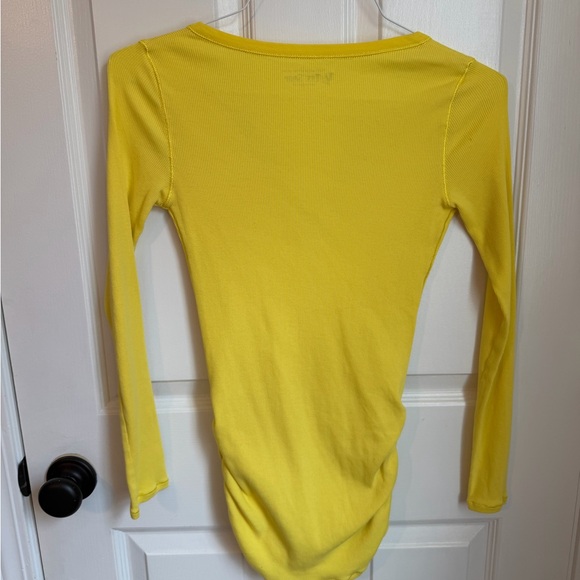 3/$15 | Victoria’s Secret Bright Yellow V-Neck Cotton Gathered Cardigan - Picture 2 of 6